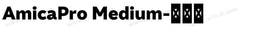 AmicaPro Medium字体转换 AmicaPro Medium字体转换